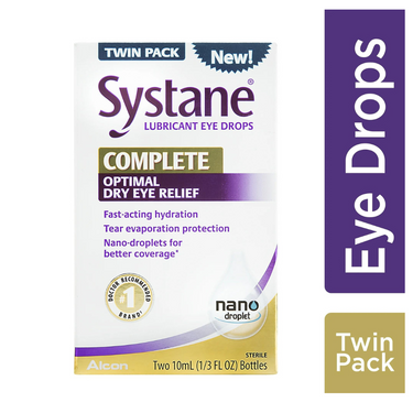 Systane Lubricant Eye Drops Complete Dry Eye Relief Twin Pack